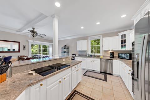 Granite counter tops and custom cabinets