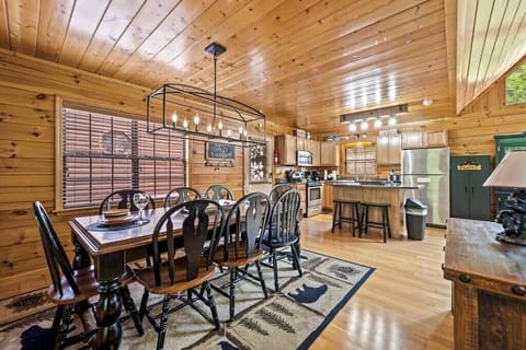 Dolly's Backyard's kitchen and dining area