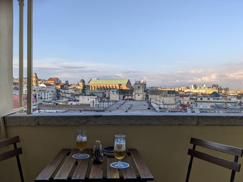 Panoramic Studio, 1 Queen Bed, City View, Tower | Terrace/patio