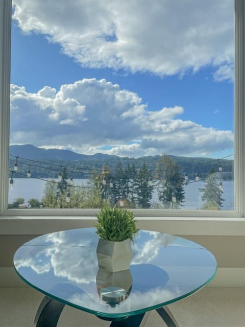 View out of the living room window is stunning and ever changing