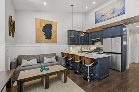 Living room and bar area: Northstar Ski View Retreat