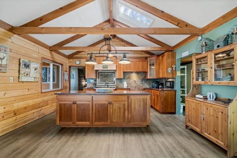 large kitchen with island