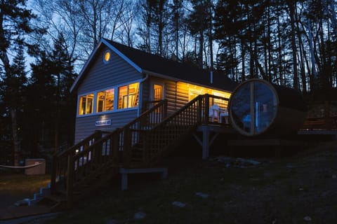 Every window glows like an invitation on a crisp mountain evening.