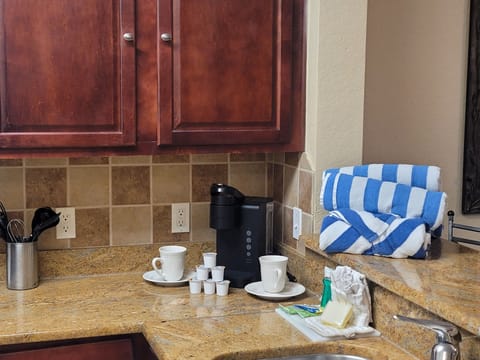 Kitchen with Keurig machine