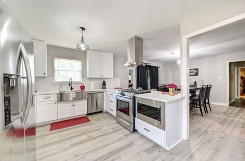 Fully stocked kitchen