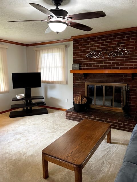 The living room is a great place to relax with friends and family 