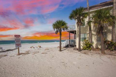 Aerial view of beachfront property