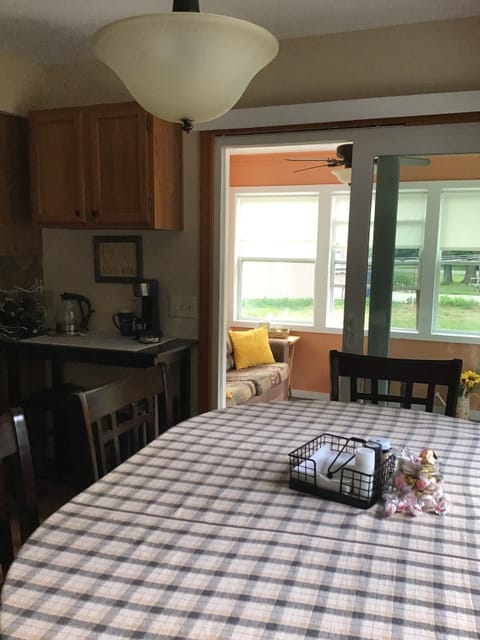 Sunroom off dining area