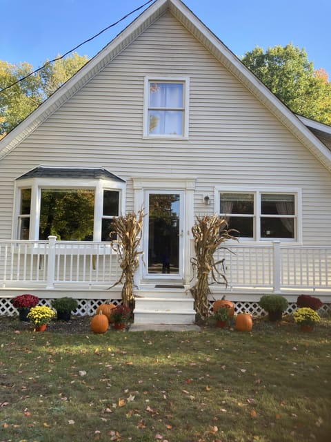Autumn front facing road.