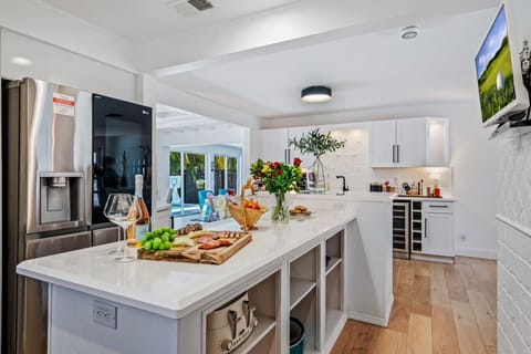 Fully stocked kitchen with coffee bar- perfect for extended stays.