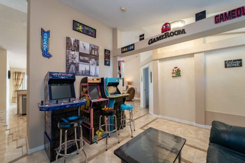This is one of the first things you will see! Extra fun arcade games