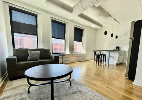 Open floor plan with great downtown views
