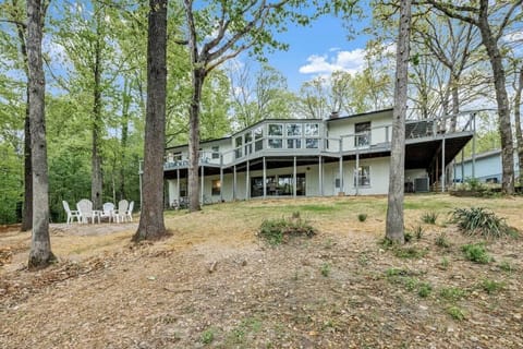Back view of our home and sunroom—plenty of space all to yourself.