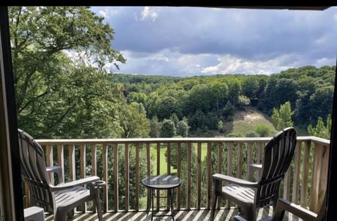 

Balcony overlooking the 18th hole of the Legend Golf Course