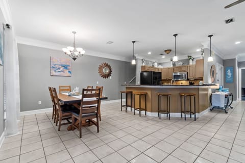 Dining room and kitchen view