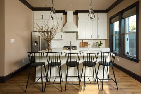 Chef's kitchen with french doors
