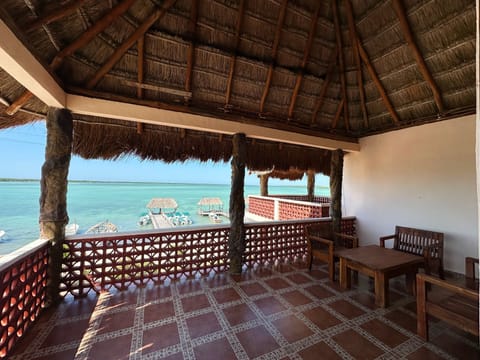 Basic Room, 2 Double Beds, Lake View | Terrace/patio