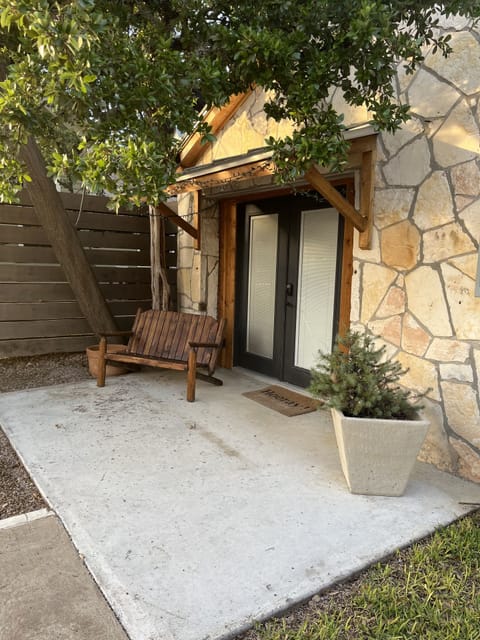 Welcoming front patio