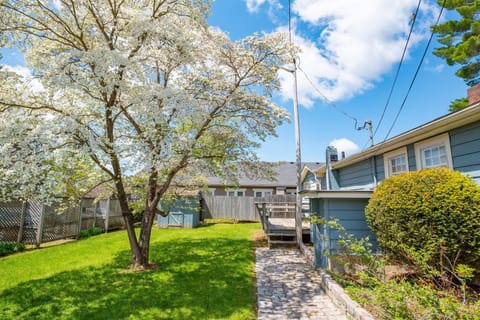 Back deck for relaxing outside