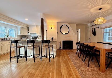 Open concept kitchen and dining