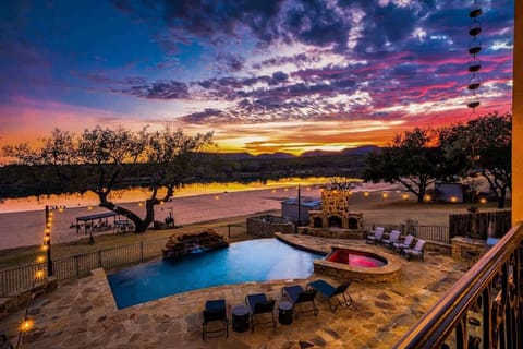 Extraordinary Location on Lake LBJ Featuring A Serene Sandy Beach