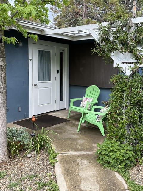 Entrance and private patio to Robin’s Nest.