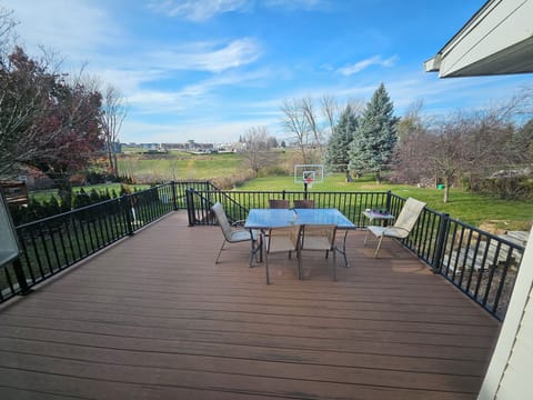 Deck in back yard