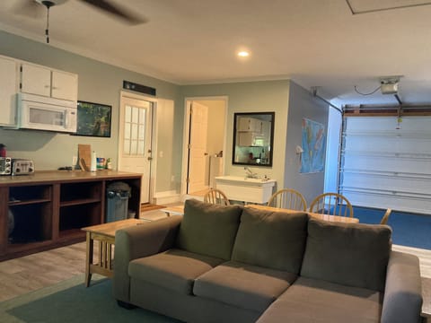 Living room of the upper cottage “The Dog House”