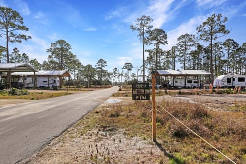 RV Lot with Distant View of Lagoon