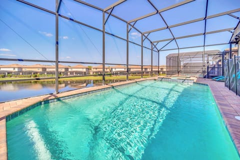 Private heated Pool and Spa with lake view