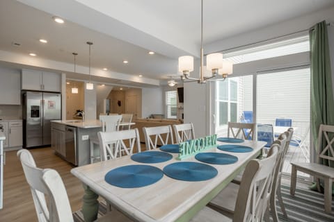 Dining Area to Accommodate Eight plus 4 barstools at the kitchen island