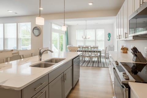 Kitchen view to dining area!