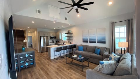 Comfortable luxury queen size pullout sofa bed.