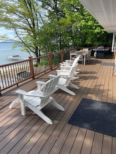 Plenty of room to enjoy the outdoors.   Gas grill and outside table for 8