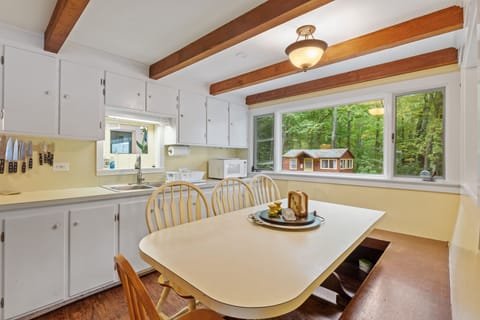 Dining in the kitchen