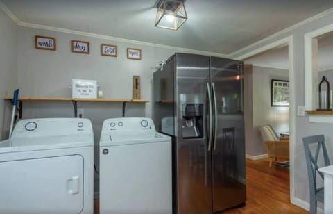 Washer and dryer included. 