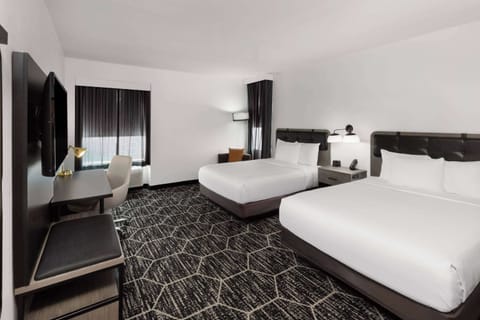 Room, 2 Queen Beds, Non Smoking | Blackout drapes, iron/ironing board, free WiFi