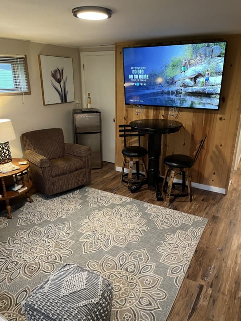 Relaxing after a day on the bike trails 