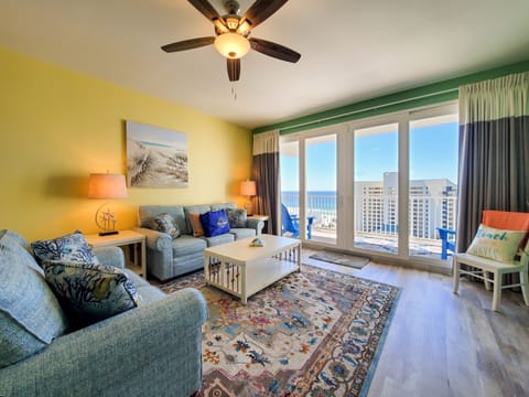Condo, Multiple Beds, Balcony, Ocean View (Laketown Wharf 911) | Living area | 40-inch TV with digital channels