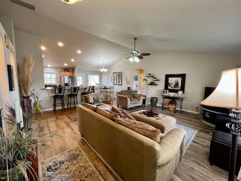 View from the entrance of the home.  Enjoy the open floor plan while visiting with friends and family.