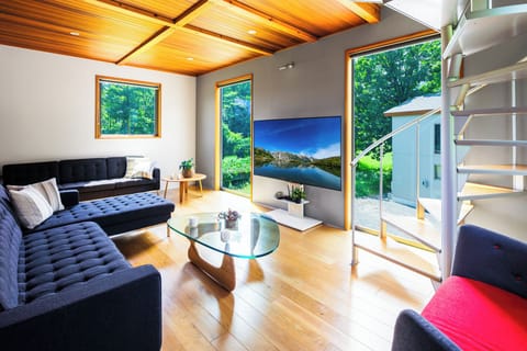 Chalet (Wagaya) | Living area | Flat-screen TV, Netflix, heated floors