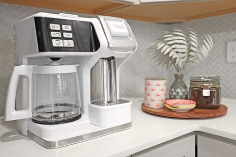 Our coffee station is fully stocked and ready to go!