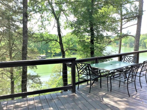 Lovely view from your deck w/outdoor seating.
