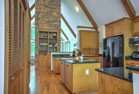 Living Room opens up to the Kitchen