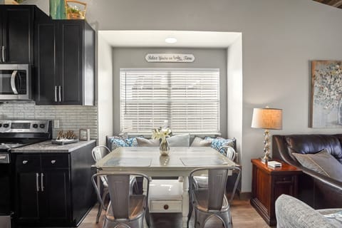 Spacious dining area for meals and quality time together.