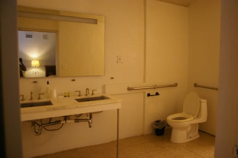 Shower, designer toiletries, towels, soap