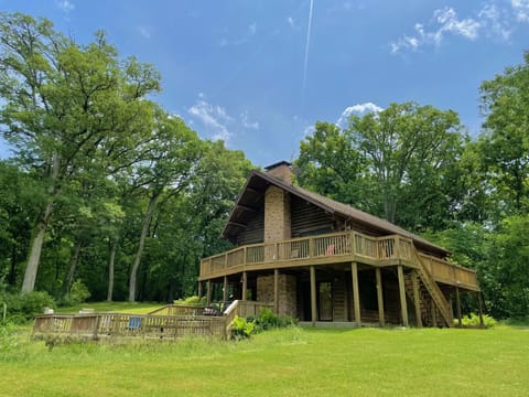 Cabin exterior from lawn
