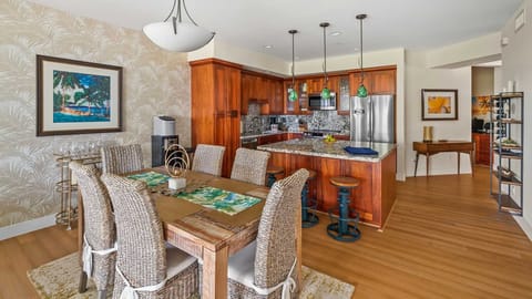 Pili Mai Resort at Poipu #13K - Dining Room & Kitchen - Parrish Kauai