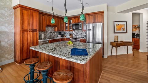 Pili Mai Resort at Poipu #13K - Kitchen & Breakfast Bar - Parrish Kauai