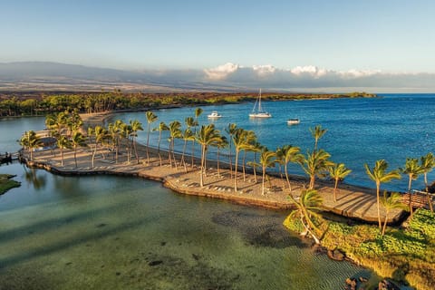 Anaeho’omalu Bay.  An easy 10 minute walk from your condo.